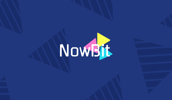 Nowbit logo fondo azul